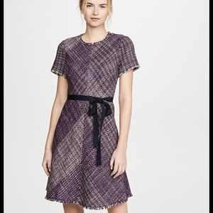 Rebecca Taylor | Blanket Tweed Dress in Multi Color | Short Sleeve | Size 4
